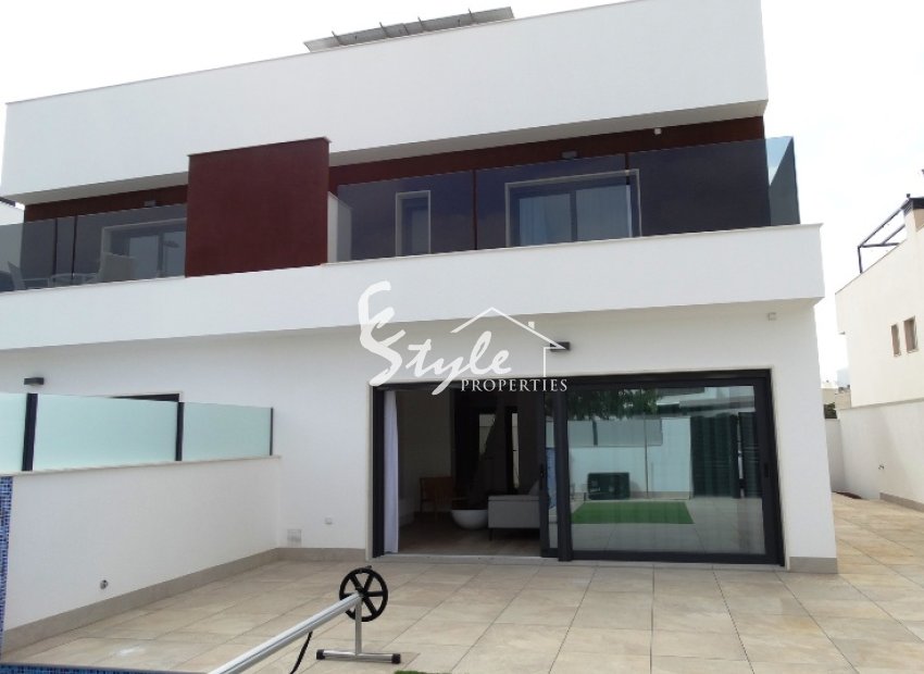 New semi-detached villas for sale in Santiago de Ribeira, Murcia, Spain.ON1560