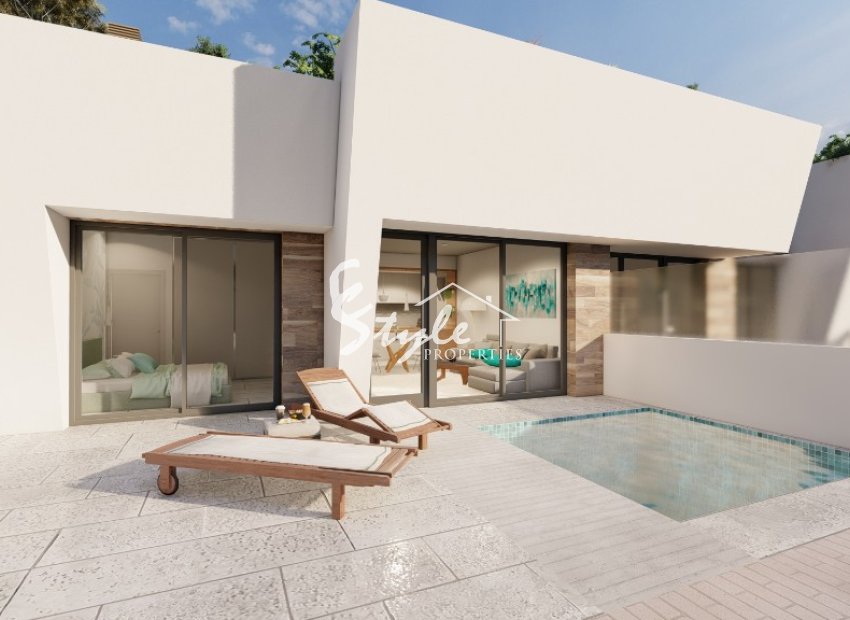 New semi-detached villas for sale in Torrepacheco, Costa Blanca, Spain. ON1462
