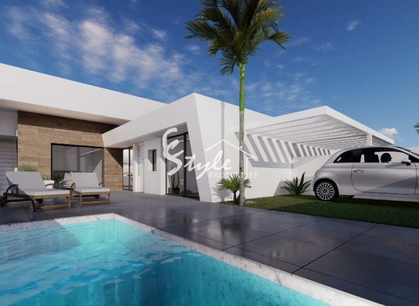 New semi-detached villas for sale in Torrepacheco, Costa Blanca, Spain. ON1572