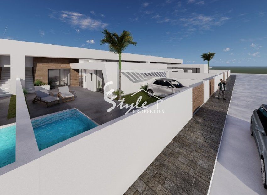 New semi-detached villas for sale in Torrepacheco, Costa Blanca, Spain. ON1572