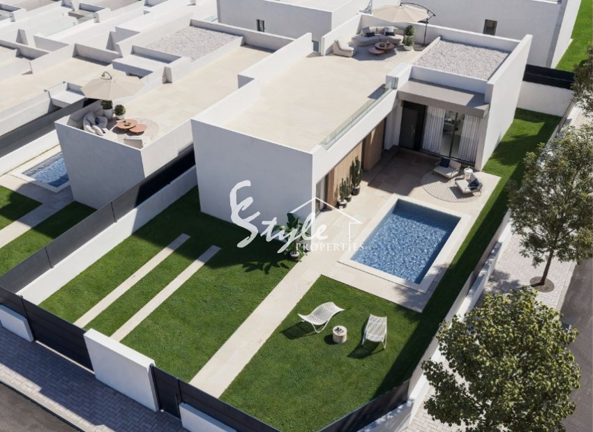 New villas for sale  in San Miguel de Salinas, Alicante, Costa Blanca, Spain.ON1791