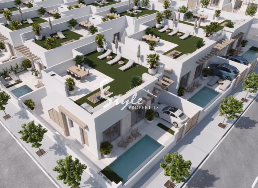 New villas for sale in Torrepacheco, Costa Blanca, Spain. ON1746