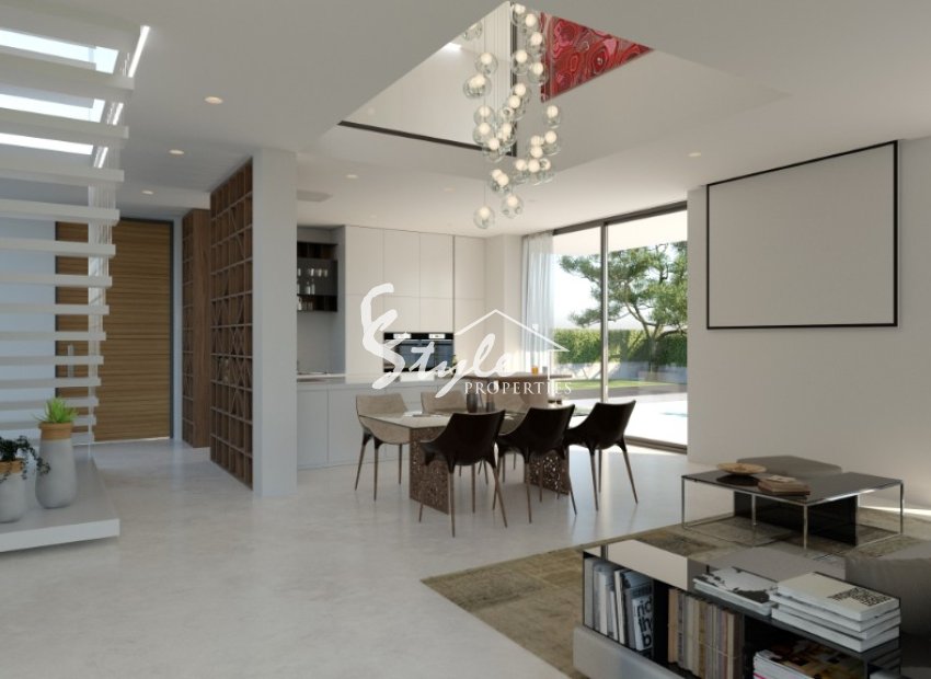 Promoción en Dehesa de Campoamor. Complejo de villas independientes con piscina privada cerca del mar en Orihuela Costa.