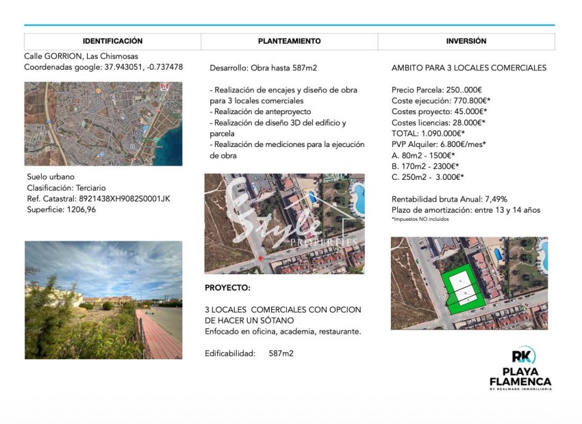 Resale - Land - Orihuela-Costa - La Florida