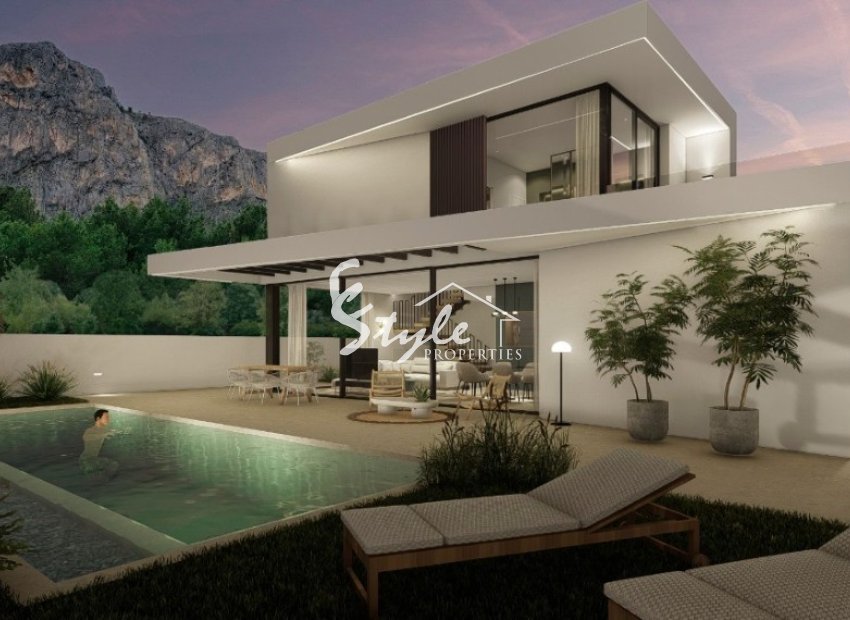 Se venden villas nuevas en Polop, Costa Blanca, España ON1800