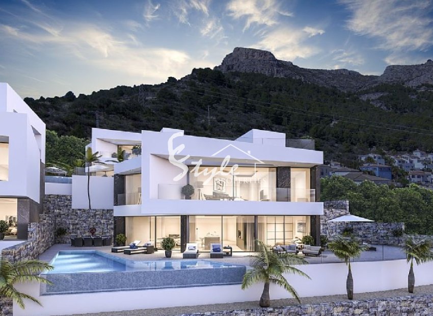 Villa de lujo de obra nueva en venta en Calpe, Costa Blanca, España. ON1501