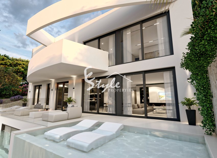 Villa de obra nueva en venta en Altea, Costa Blanca, España. ON1565