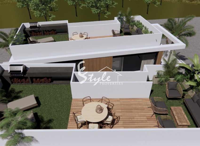 Villa de obra nueva en venta en Pilar de Horadada, Costa Blanca, España. ON1492