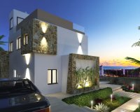 Villas de nueva construcción con vistas panorámicas en Finestrat, Benidorm, Costa Blanca, España