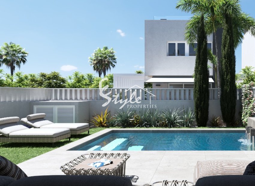 Villas de Nueva Promoción en Costa Blanca Sur al lado del mar en Pilar de la Horadada. ID ON1373