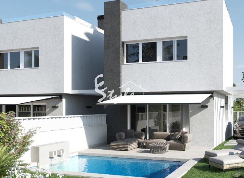 Villas de Nueva Promoción en Costa Blanca Sur al lado del mar en Pilar de la Horadada. ID ON1373