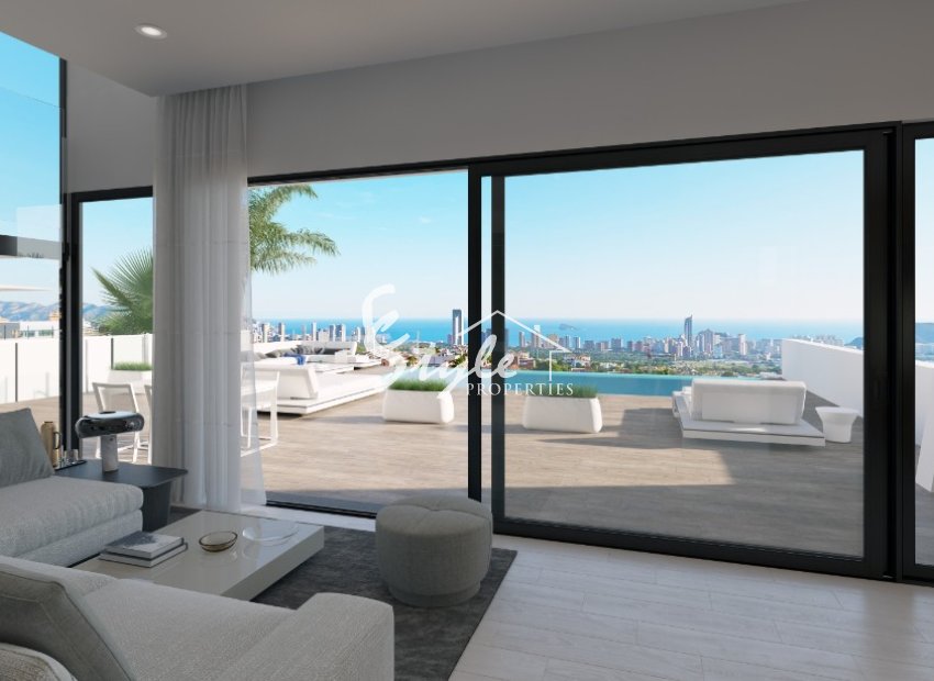 Villas de obra nueva con vista al mar en Finestrat, Costa Blanca, España. ON1476