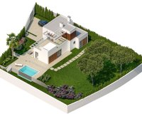 Villas de obra nueva en Finestrat, Costa Blanca, España. ON1595