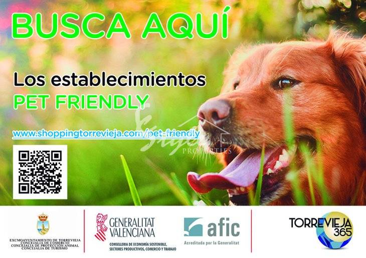 Зайдите со своей собакой в один из магазинов в Торревьехе, участвующий в кампании по сотрудничеству с домашними питомцами