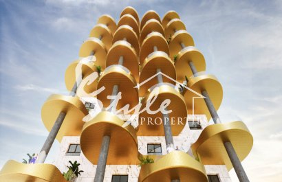 Apartamentos de obra nueva con vistas al mar en Calpe, Alicante, Costa Blanca, España. ON1561