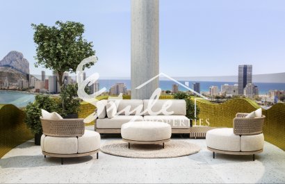 Apartamentos de obra nueva con vistas al mar en Calpe, Alicante, Costa Blanca, España. ON1561