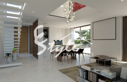 Новое строительство в Деэса де Кампоамор. Комплекс независимых вилл с частным бассейном недалеко от моря в Ориуэла Коста.