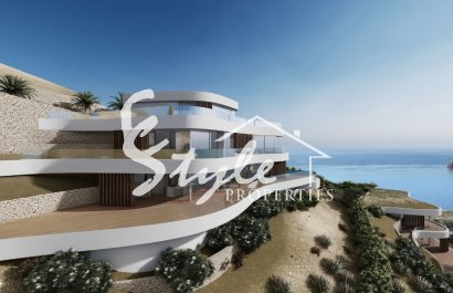 Купить новую роскошную виллу с бассейном, недалеко от моря в Бенидорме, рядом с пляжем на Коста Бланке. ID ON1144_45