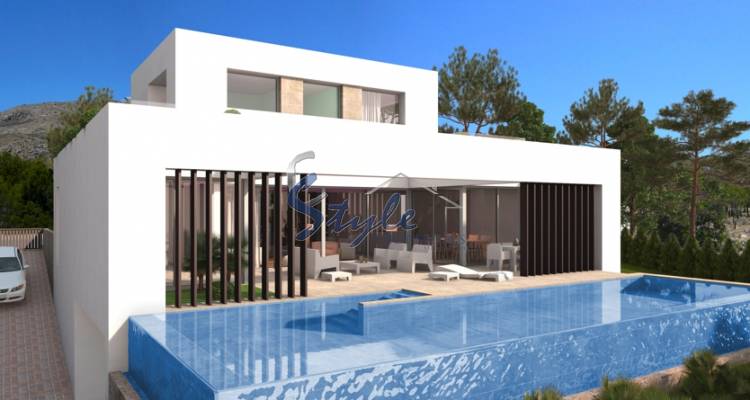 Villa con piscina y vista al mar costa blanca