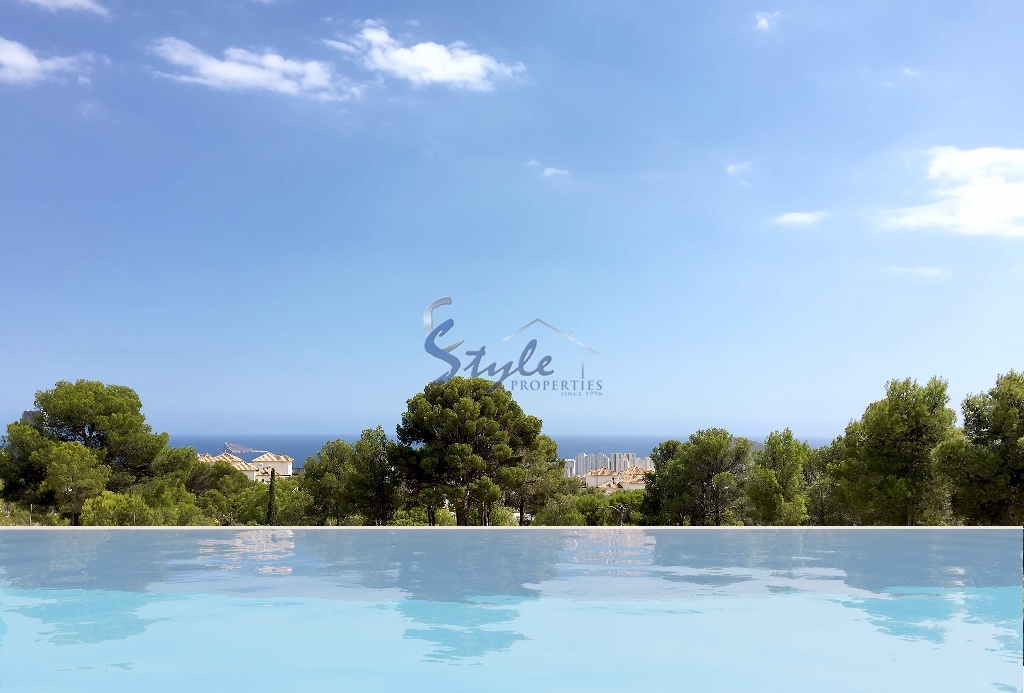 New villas with sea view and golf in Benidorm, Alicante, Costa Blanca , Spain