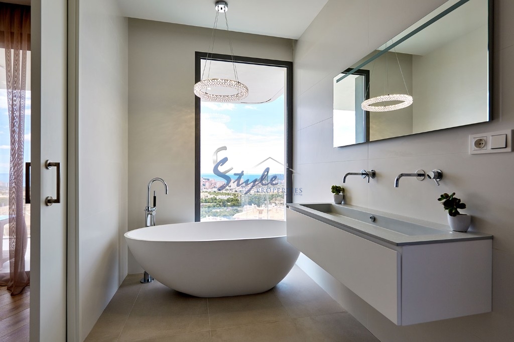 For sale luxury villa with sea views in the countryside, near Benidorm, Costa Blanca