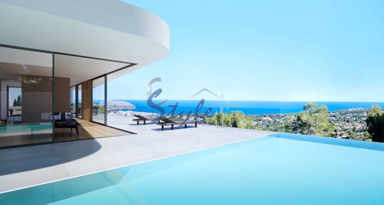 Купить новую виллу с панорамным видом и бассейнами рядом с морем в Морайра. ID ON1147_44