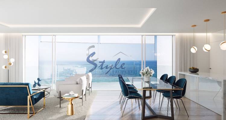 En venta nuevo apartamento en primera linea de la playa en Benidorm, Costa Blanca ON966