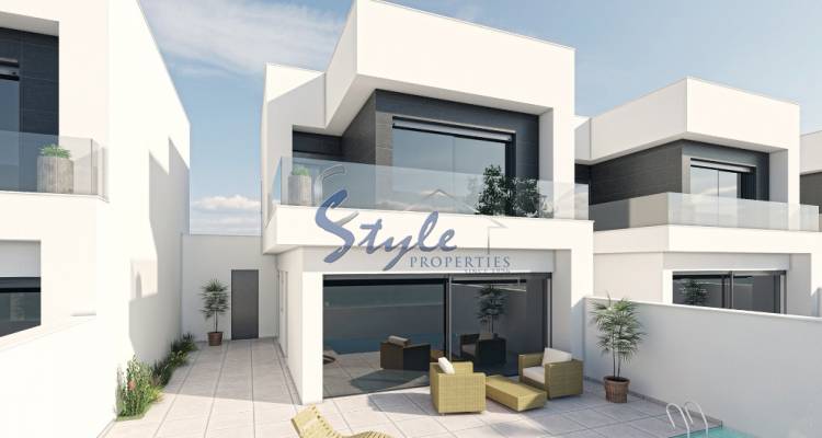 For sale semi detached  new villas with private swimming pool close to the sea in Costa Blanca, Spain ON1215