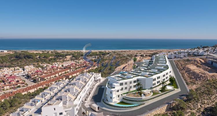 En venta apartamento nuevo planta baja con jardín en Santa Pola, Alicante, Costa Blanca, ON 709