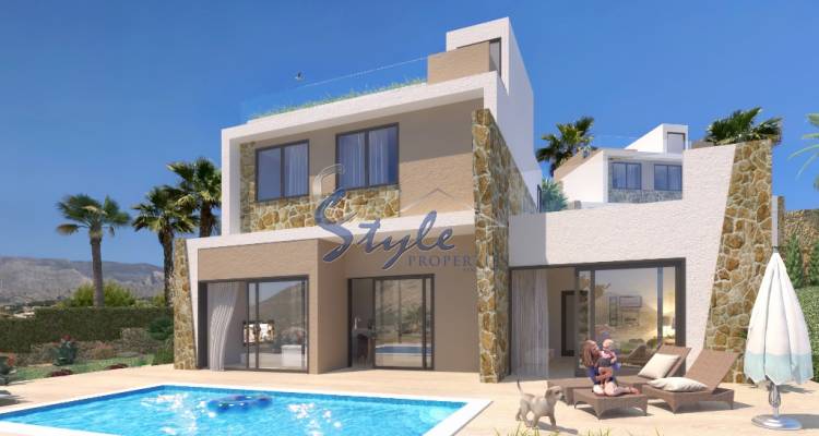 New Build villas with panoramic view in Finestrat, Benidorm, Costa Blanca, Spain