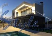 New build villas with private pool for sale on the golf resort, Campoamor, Costa Blanca, Spain