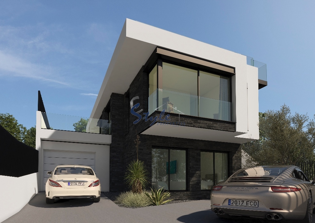 Moderna villa de nueva construcción con 4 dormitorios en venta en San Miguel de Salinas, Costa Blanca Sur, España