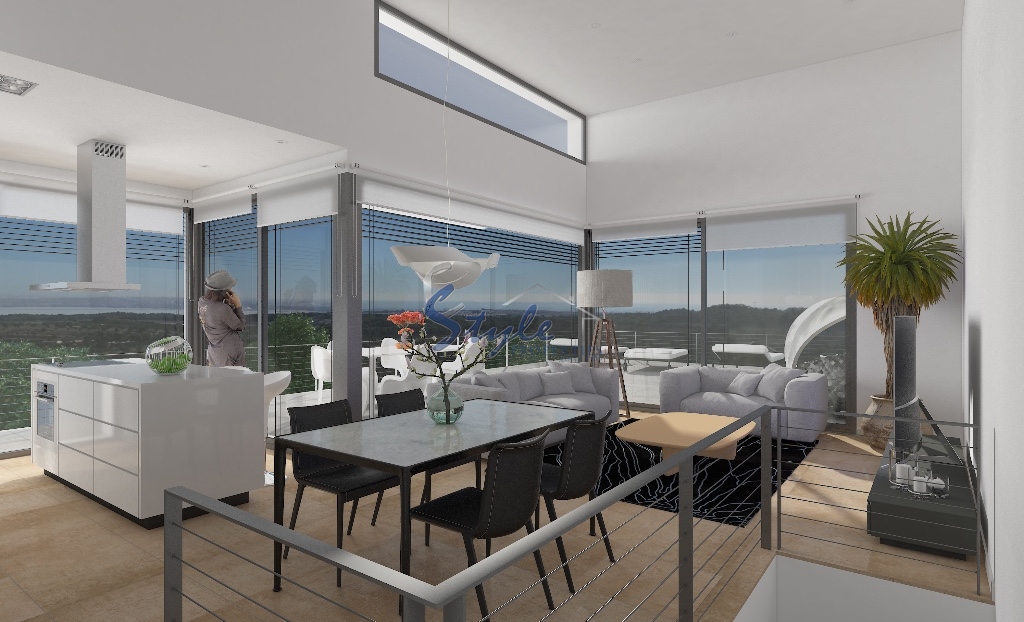 Moderna villa de nueva construcción con 4 dormitorios en venta en San Miguel de Salinas, Costa Blanca Sur, España