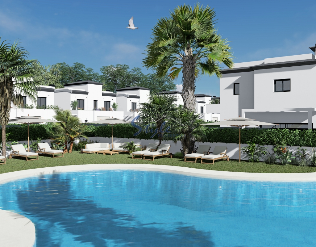 Town houses with 3 and 2 bedrooms for sale in Santa Pola, Gran Alacant, Alicante, Spain ON567