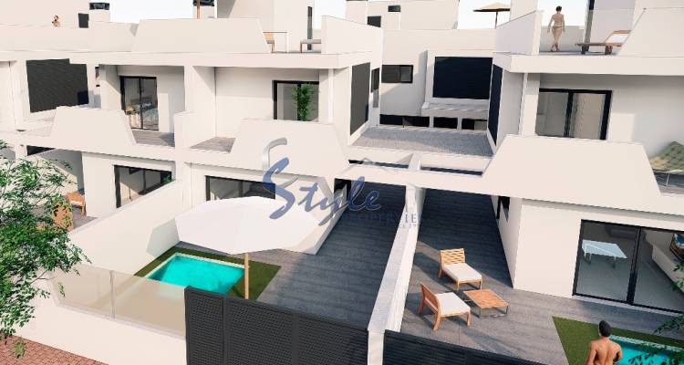 Semi-Detached Villas with private pool for sale in Santiago de la Ribera, Murcia, Costa Blanca, Spain