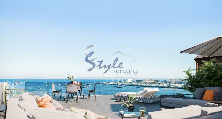 Купить квартиры на первой линии от пляжа и с панорамным видом на Средиземное море в Ло Паган, Мар Менор. ID ON1360