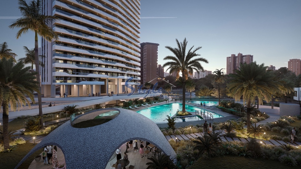 For sale new apartments with sea views in Benidorm, Costa Blanca, Spain. ON1044