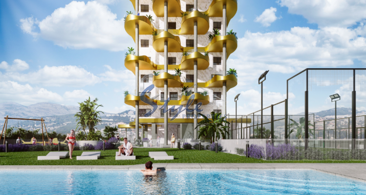 Apartamentos de obra nueva con vistas al mar en Calpe, Alicante, Costa Blanca, España. ON1561