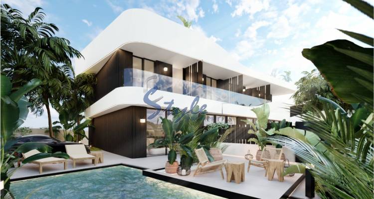 New build semi-detached villa for sale in Altos de Campoamor, Costa Blanca, Spain. ON1626