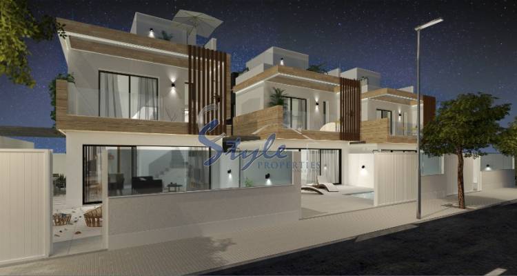 Key ready new build  villas for sale in San Pedro del Pinatar, Murcia, Spain. ON1532