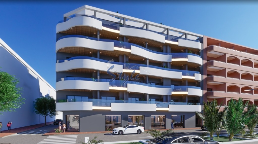 Apartamentos nuevos cerca del mar en Torrevieja, Costa Blanca, España.ON1712_2