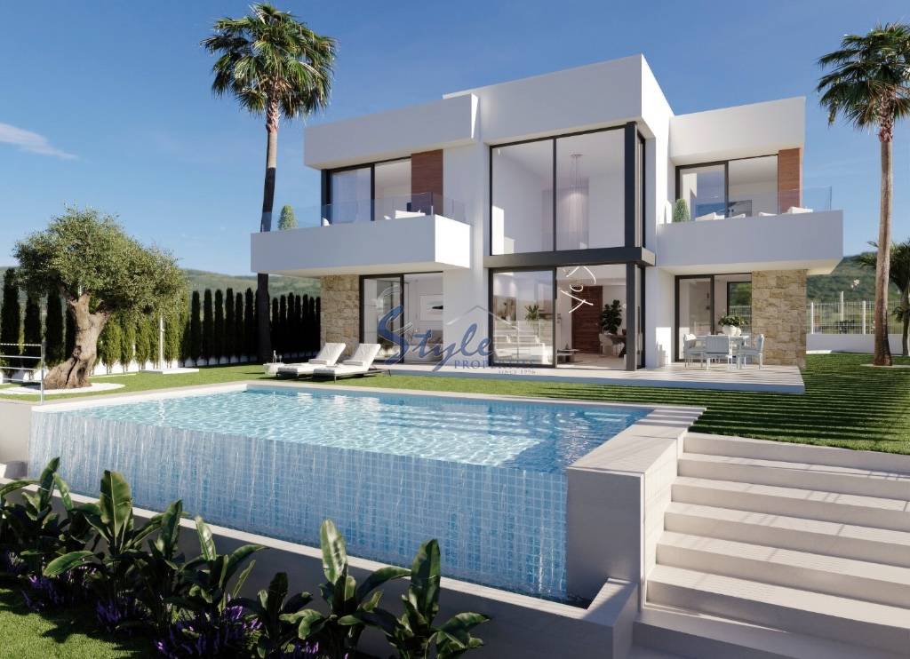 New build   3-4 bedrooms villa  for sale with sea view in Benidorm, Alicante,Costa Blanca, Spain.ON639_4