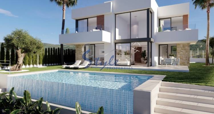 New build   3-4 bedrooms villa  for sale with sea view in Benidorm, Alicante,Costa Blanca, Spain.ON639_4