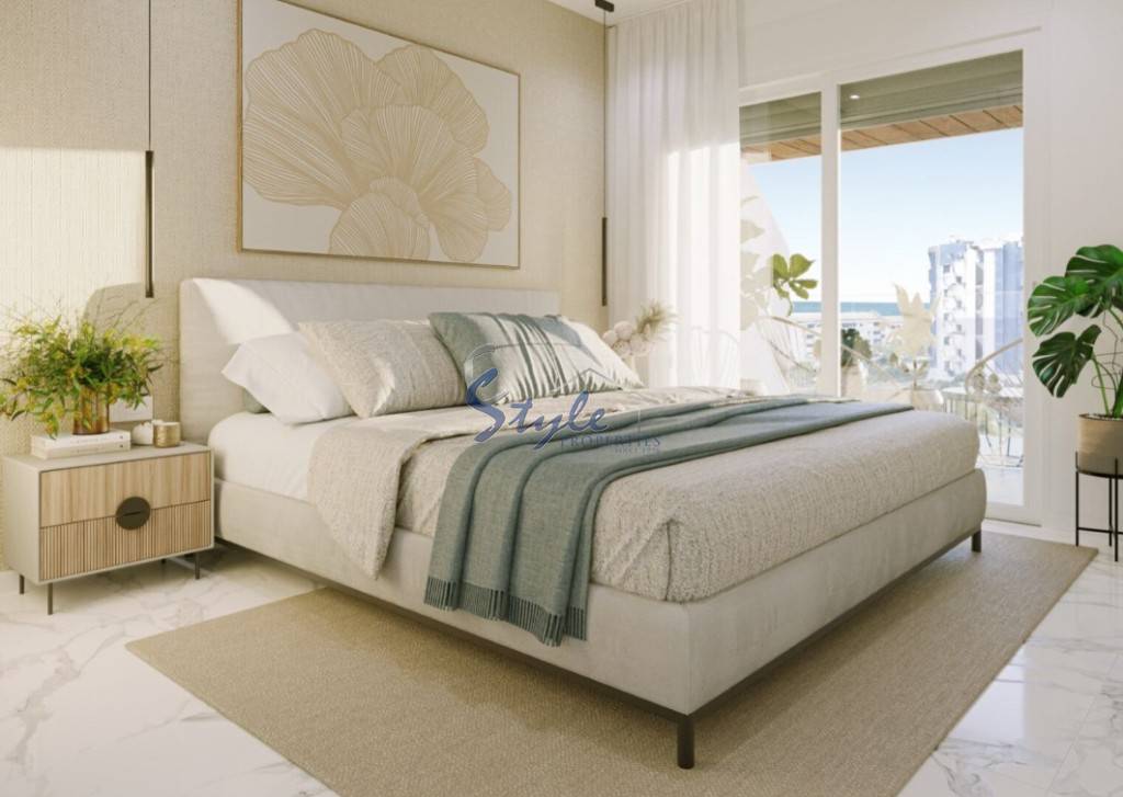 New build beachside apartments for sale in Torrevieja, Alicante, Costa Blanca, Spain ON1884