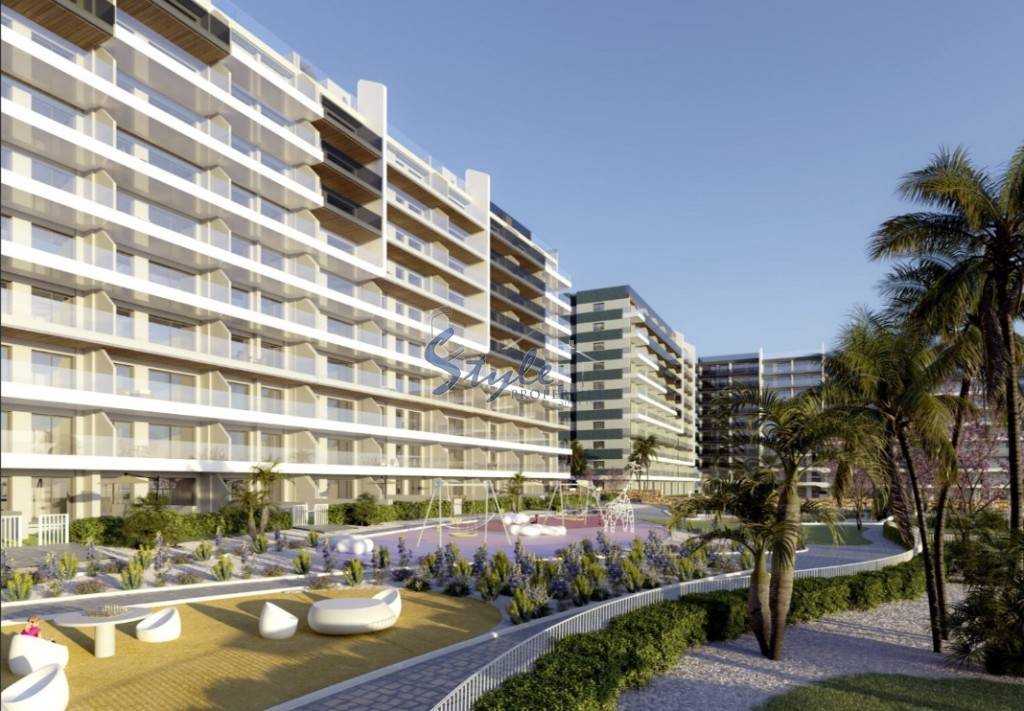 New build beachside apartments for sale in Torrevieja, Alicante, Costa Blanca, Spain ON1884