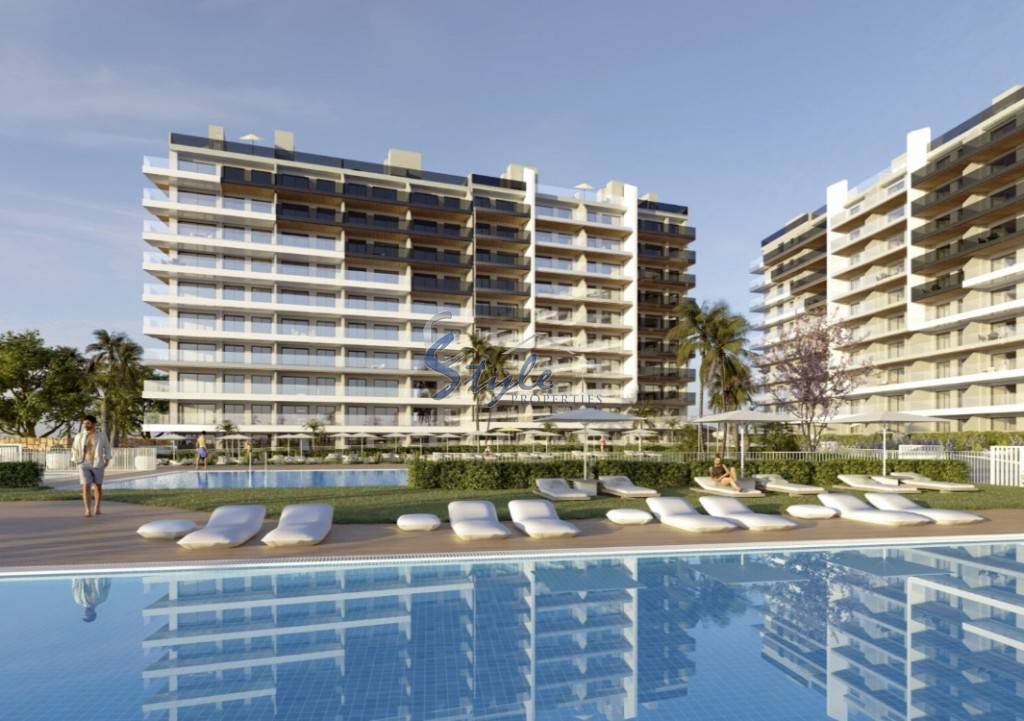 New build beachside apartments for sale in Torrevieja, Alicante, Costa Blanca, Spain ON1884
