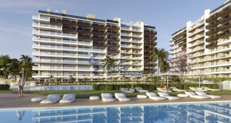New build beachside apartments for sale in Torrevieja, Alicante, Costa Blanca, Spain ON1884