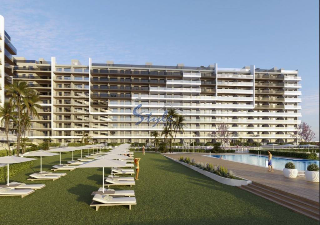 New build beachside apartments for sale in Torrevieja, Alicante, Costa Blanca, Spain ON1884