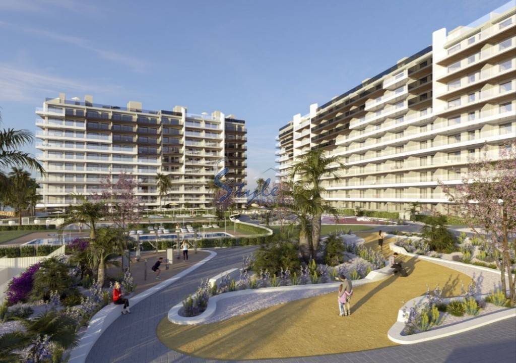 New build beachside apartments for sale in Torrevieja, Alicante, Costa Blanca, Spain ON1884